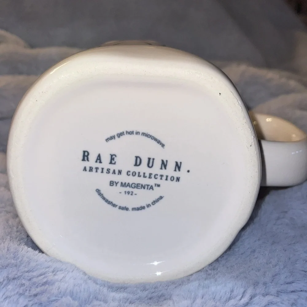 Rae Dunn “Cool Mom” Cup White/Green Lining Mug